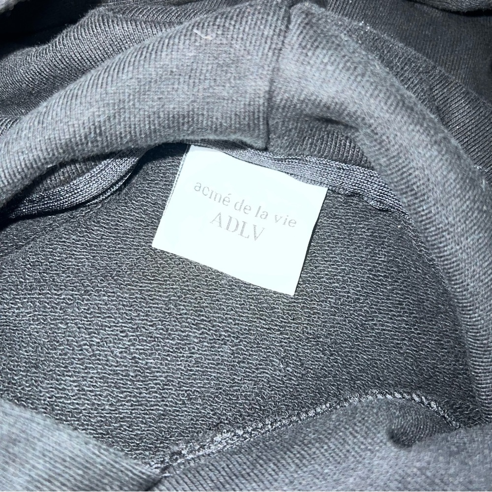 ADLV THREE BOUCLE BEAR HOODIE Black - Picture 4 of 5